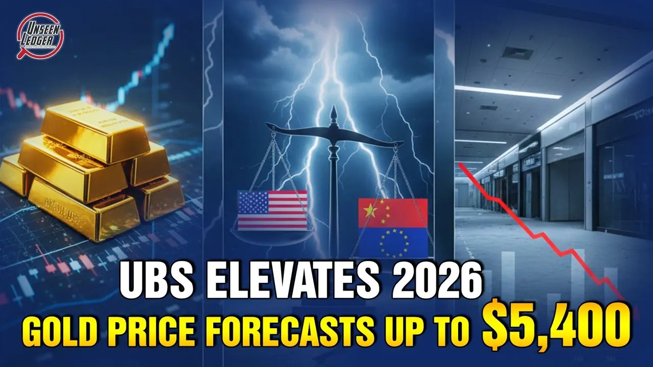 UBS ELEVATES 2026 GOLD PRICE FORECASTS, DEFLATIONARY REALITIES AND THE EROSION OF CONFIDENCE IN CHINA