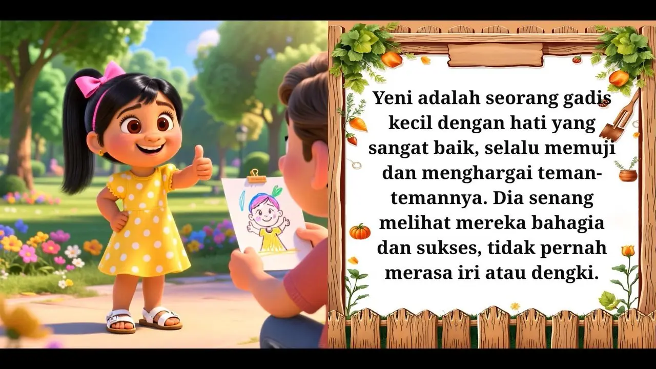 YENI : SELALU MEMUJI DAN MENGHARGAI TEMAN-TEMANNYA