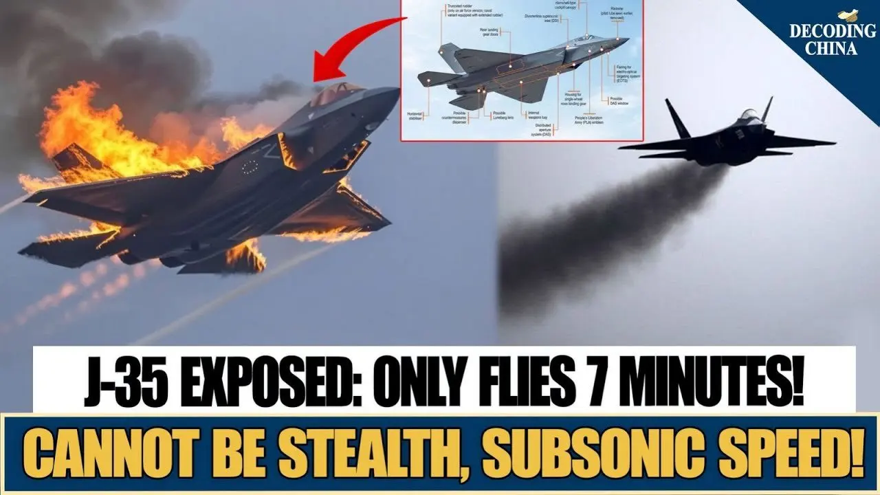 J-35 Dream of Destroying F-35 Collapses! Fatal Flaws Exposed, China's Military Tech is Scrap!The main content of the program