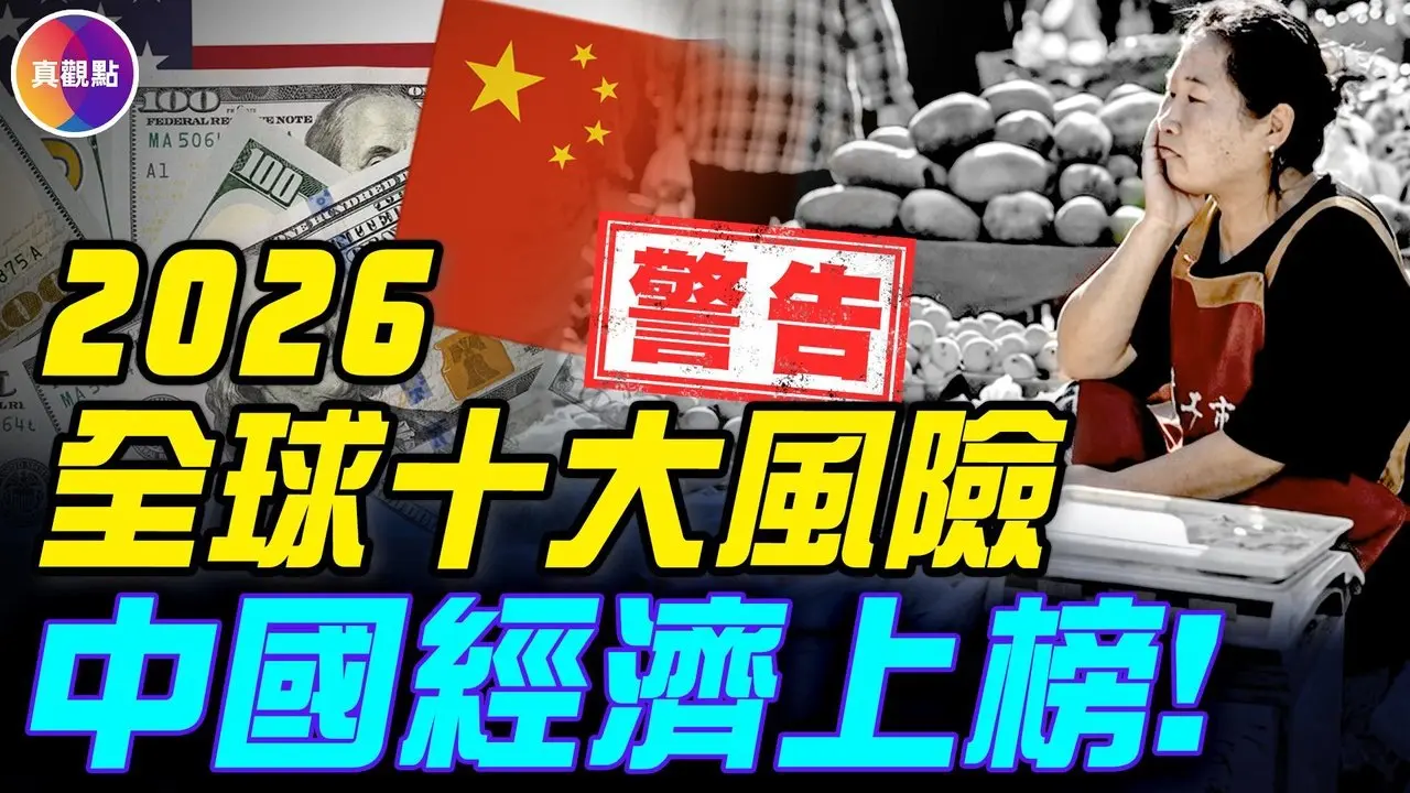 最新数据：中国连续通缩40个月！中共急救：新年发钱20亿！重磅警告：中国经济成2026全球十大风险之一！#真飞 #真观点