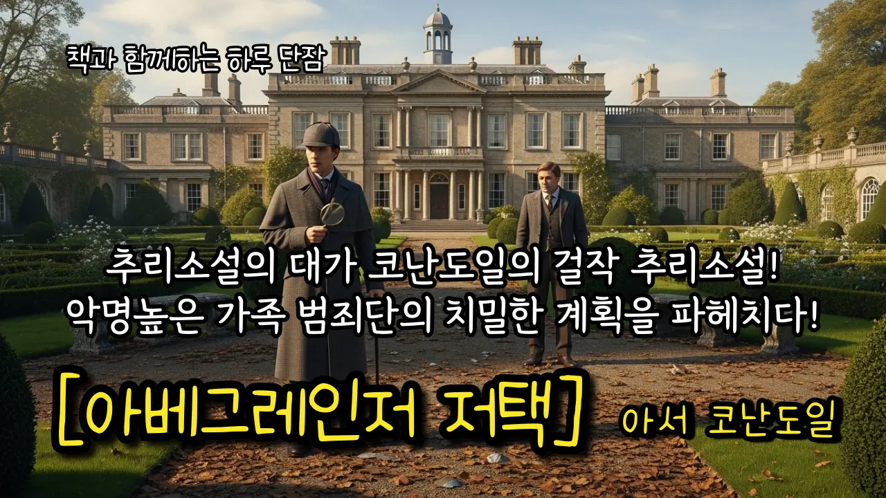 추리소설의 대가 코난도일의 걸작 추리소설! 악명높은 가족 범죄단의 치밀한 계획을 파헤치다! [아베그레인저 저택] 아서 코난도일  #책읽어주는남자 #오디오북  #책과함께하는하루단잠