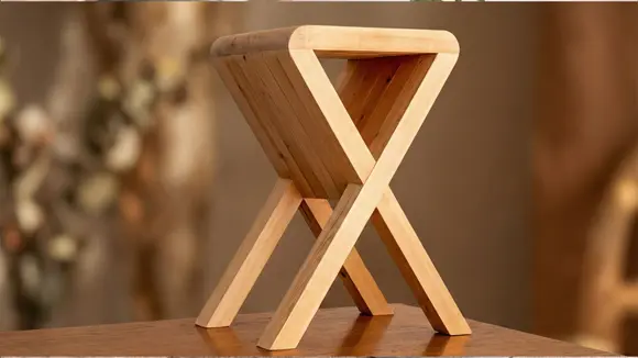 DIY Wabi-sabi Wood Stool | Aesthetic Home Decor & Woodworking | Aura Botanica