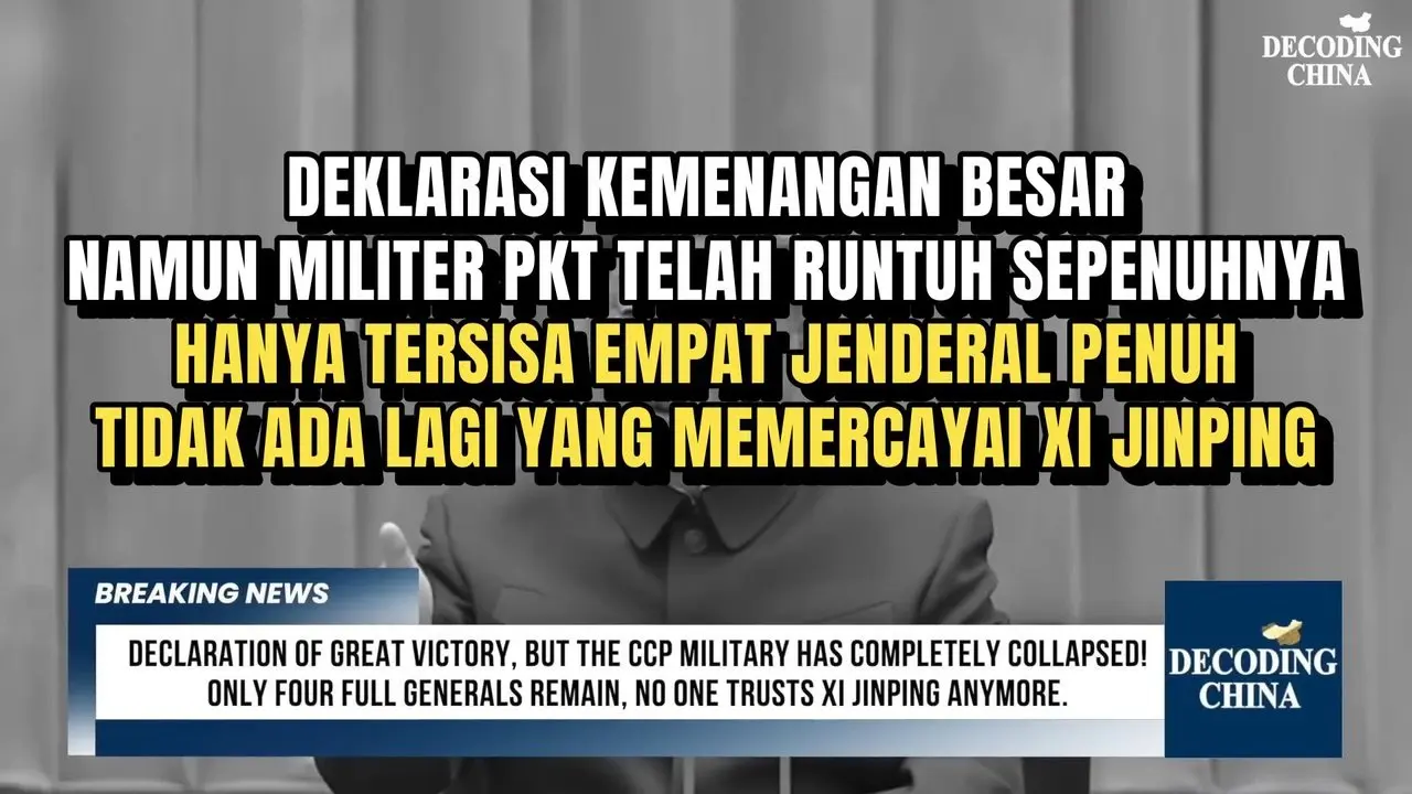 DEKLARASI KEMENANGAN BESAR, NAMUN MILITER PKT TELAH RUNTUH SEPENUHNYA. 
