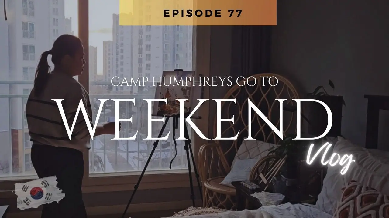 Camp Humphreys, South Korea winter weekend errands.| Dinner, Traders and go to places