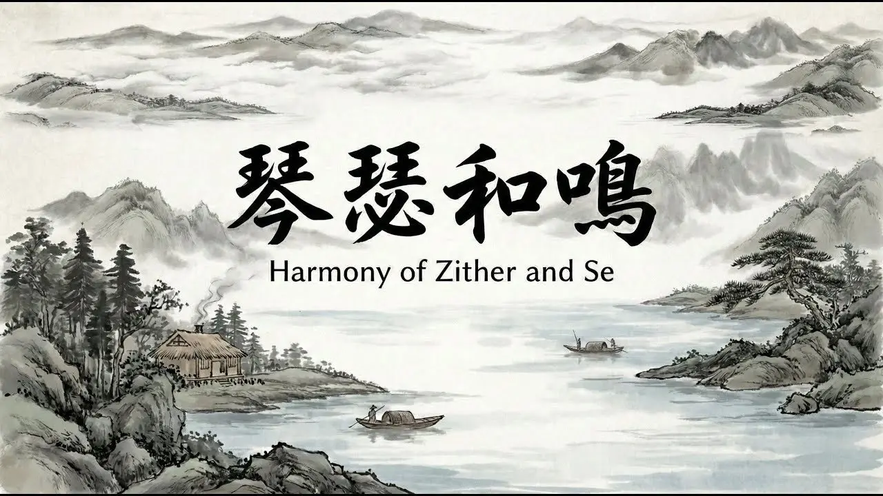 (Harmony of Zither and Se) /1 Hour Traditional Chinese Music /Guzheng & Bamboo Flute