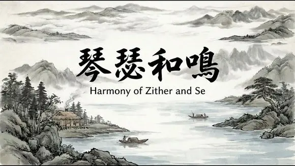 (Harmony of Zither and Se) /1 Hour Traditional Chinese Music /Guzheng & Bamboo Flute