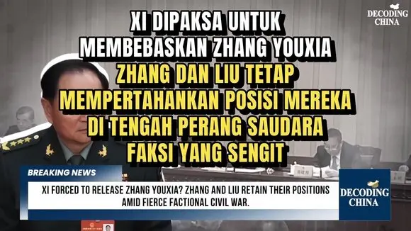 XI DIPAKSA UNTUK MEMBEBASKAN ZHANG YOUXIA. ZHANG DAN LIU TETAP MEMPERTAHANKAN POSISI MEREKA.